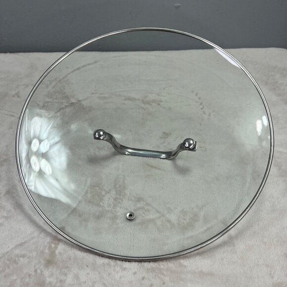 Glass Pot Pan Lid with Handle Dishwasher Safe 12.25" Diameter Replacement - Picture 4 of 4
